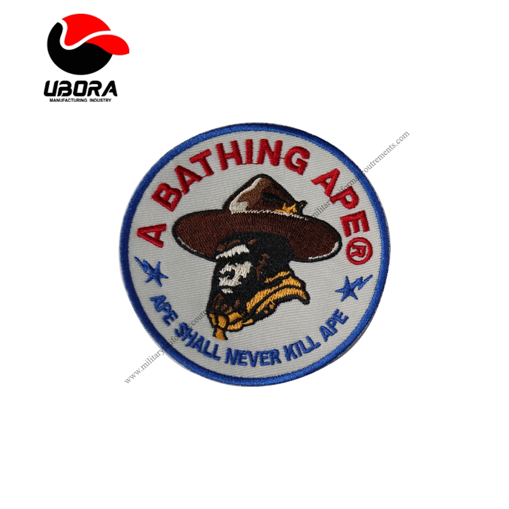 Embroidered Service Logo Machine Embroidery Patches and Badges with clothing